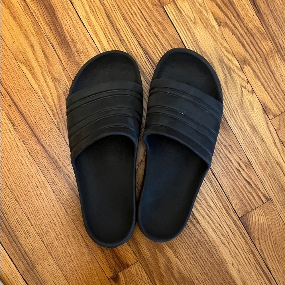 Black Slide Sandals